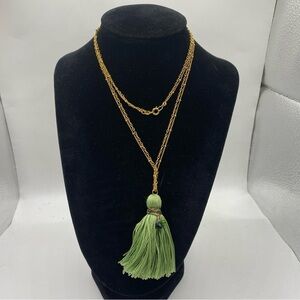 Babs Tassel Necklace Gold plated 32” in